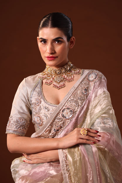 Chandrika Antique Multicolor Tissue Saree