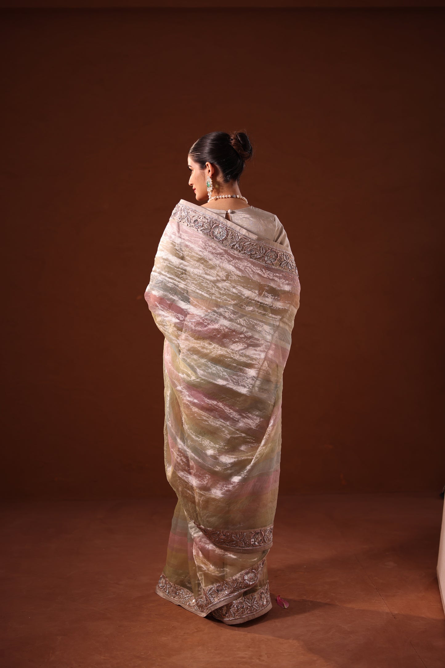 Chandrika Antique Multicolor Tissue Saree