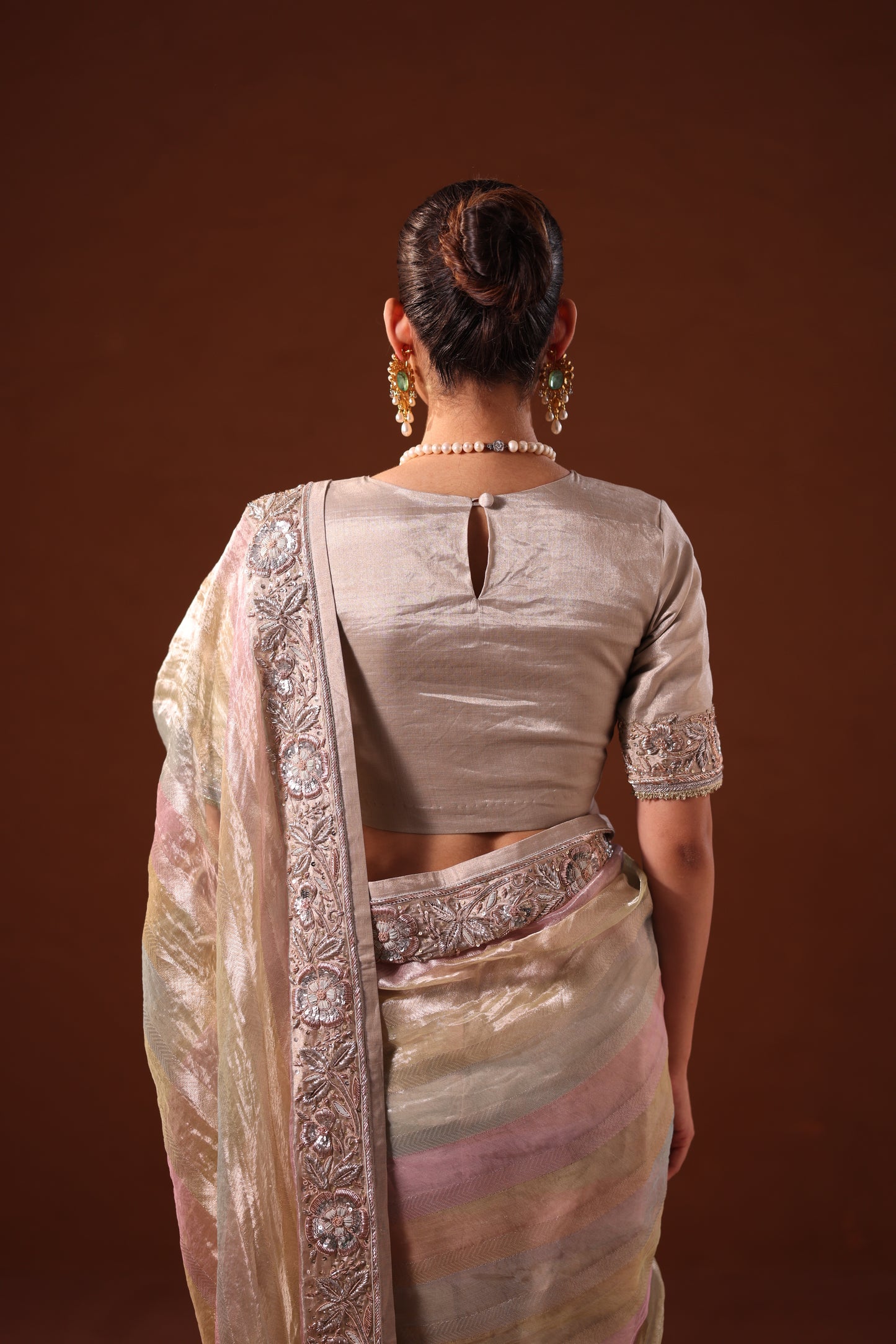 Chandrika Antique Multicolor Tissue Saree
