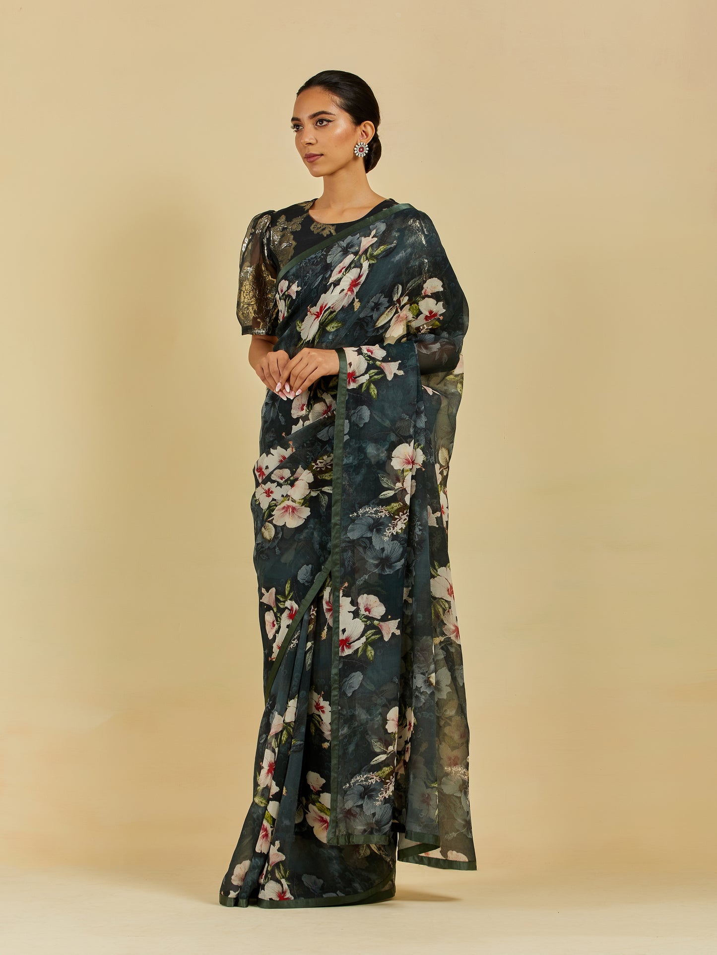 Adrienne Printed French Chiffon Saree