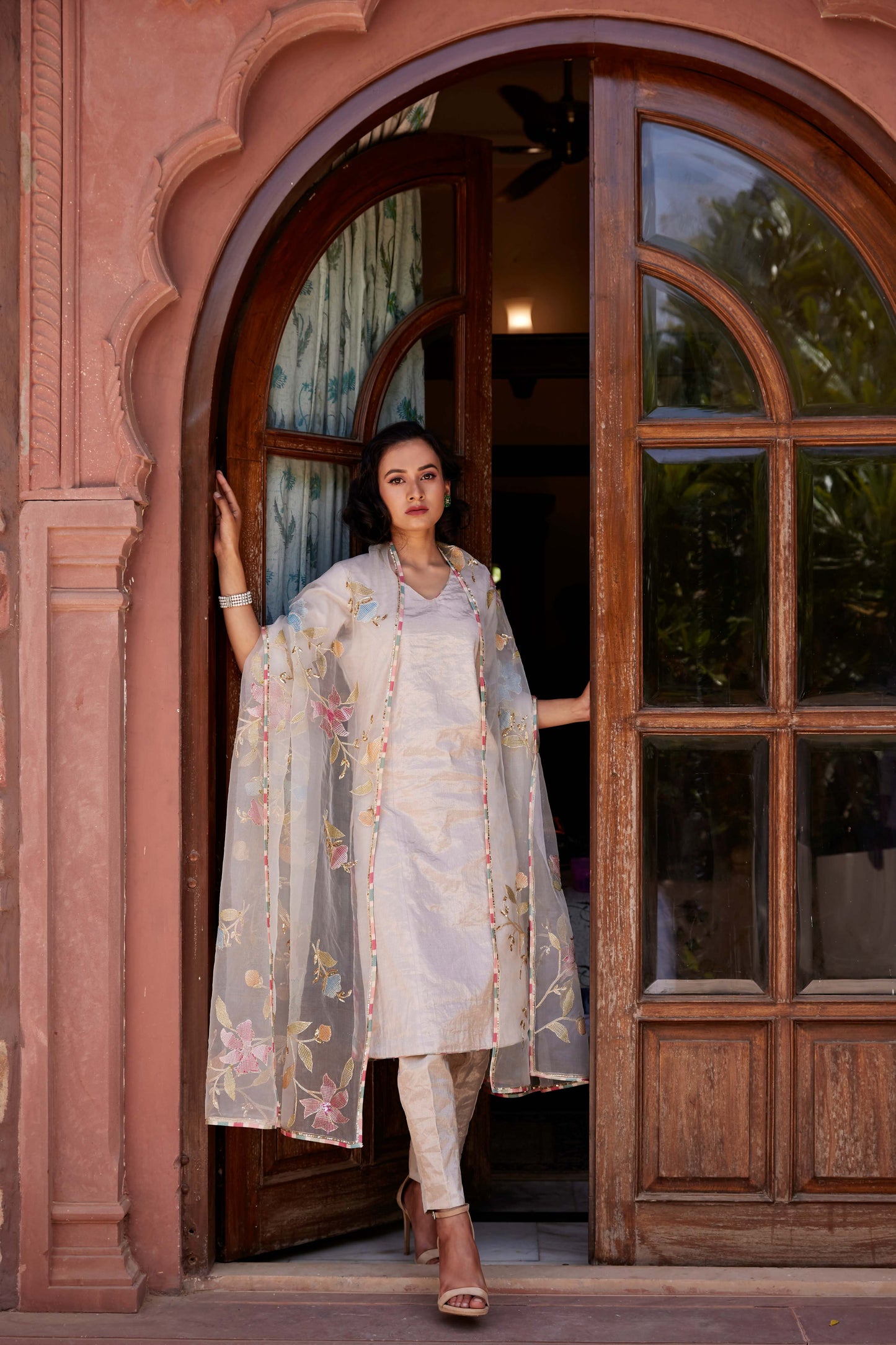 Silver Charulata Kurta Set