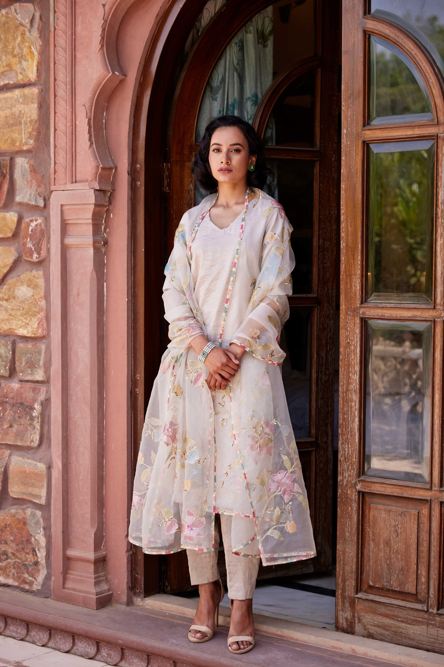 Silver Charulata Kurta Set