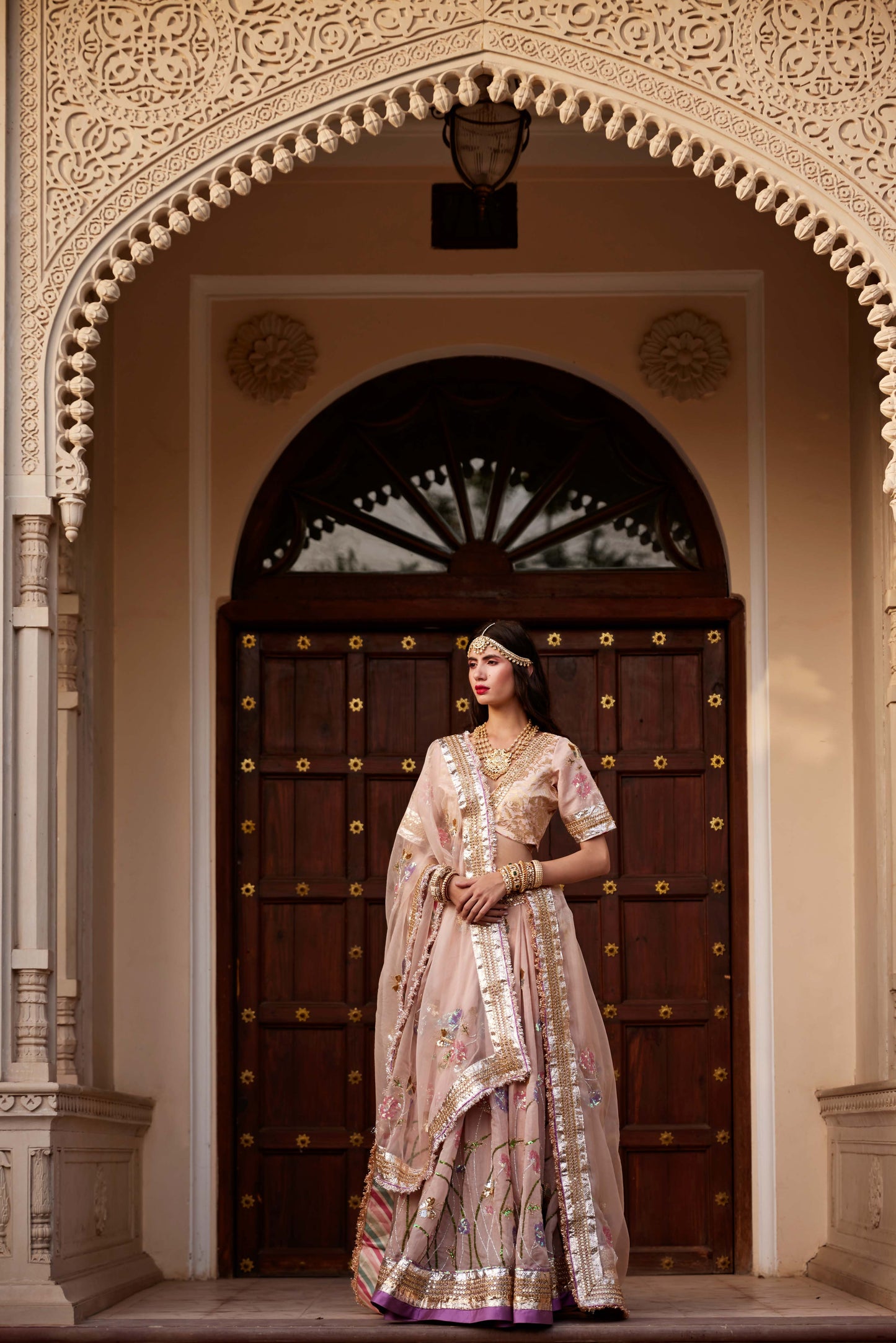 Blush Pink Guldasta Lehenga